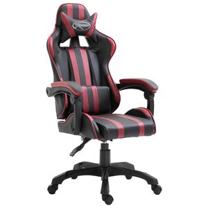 vidaXL Hern&iacute; židle v&iacute;nov&aacute; uměl&aacute; kůže
