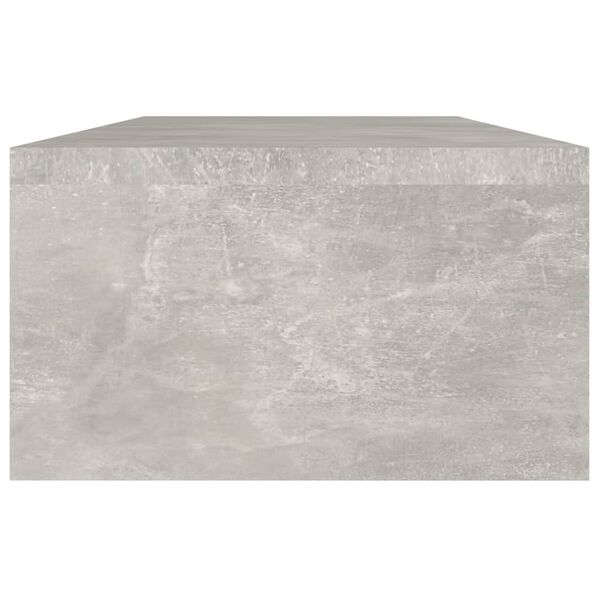 vidaXL Stojan na monitor betonově &scaron;ed&yacute; 60x23,5x12 cm kompozitn&iacute; dřevo