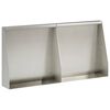 vidaXL Opěrn&aacute; zeď 2 ks 40 x 12 x 40 cm Nerezov&aacute; ocel Stř&iacute;brn&aacute;