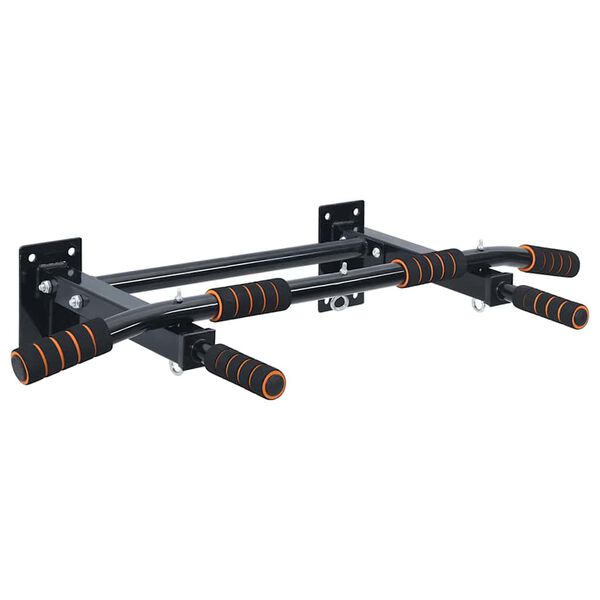 VidaXL Hrazda na pull-upy Černá a červená 92 x 51 x 18 cm