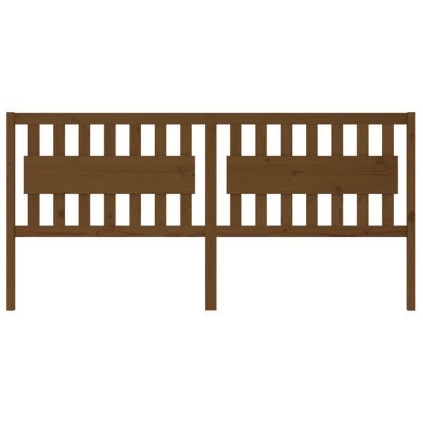 vidaXL Čelo postele medově hnědé 205,5 x 4 x 100 cm masivní borovice