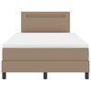 vidaXL Postel s boxspringem s čelo Cappuccino 120 x 200 cm Uměl&aacute; kůže