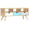 vidaXL TV stolek 110 x 35 x 48 cm masivn&iacute; mangovn&iacute;kov&eacute; dřevo