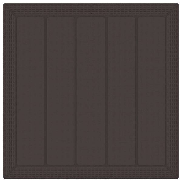 vidaXL Zahradn&iacute; j&iacute;deln&iacute; souprava 3 pcs Hněd&aacute; Polypropylen