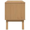 vidaXL TV skř&iacute;ňka OLDEN b&iacute;l&aacute; a hněd&aacute; 114x43x57 cm masivn&iacute; borov&eacute; dřevo