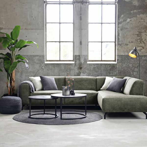 LABEL51 Koberec Jute kulat&yacute; 150 x 150 cm XXL antracitov&yacute;