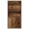 vidaXL Knihovna old wood 60x24x120 cm kompozitní dřevo