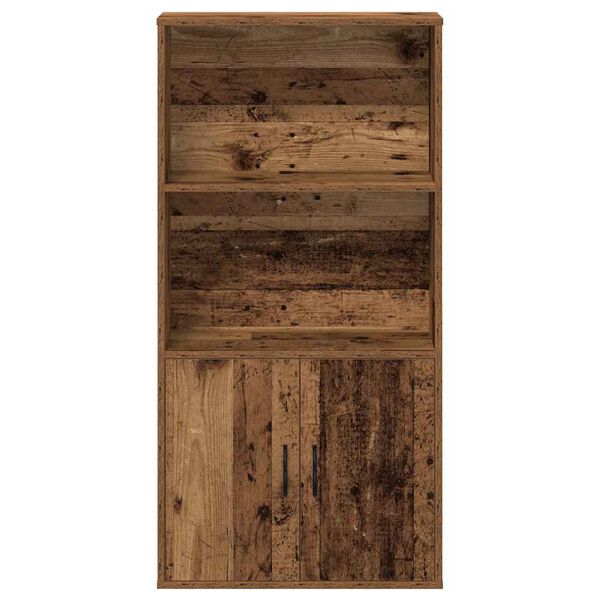 vidaXL Knihovna old wood 60x24x120 cm kompozitní dřevo