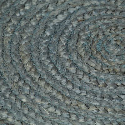 vidaXL Ručně vyrobený koberec juta kulatý 150 cm olivově zelený