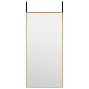 vidaXL Zrcadlo na dveře zlat&eacute; 30 x 60 cm sklo a hlin&iacute;k