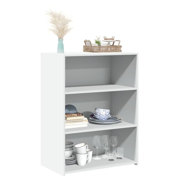 vidaXL Př&iacute;born&iacute;k b&iacute;l&yacute; 70 x 41 x 93 cm kompozitn&iacute; dřevo