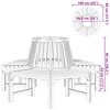 vidaXL Lavice kolem stromu Ø 160 cm dřevěná