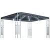 vidaXL Alt&aacute;n se světeln&yacute;mi LED řetězy 400 x 300 cm antracitov&yacute;