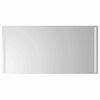 vidaXL LED koupelnov&eacute; zrcadlo Transparentn&iacute; 100 x 60 cm tvrzen&eacute; sklo