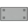 vidaXL N&aacute;stěnn&aacute; magnetick&aacute; tabule čern&aacute; 40 x 20 cm tvrzen&eacute; sklo