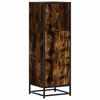 vidaXL Skř&iacute;ň highboard kouřov&yacute; dub 35,5x35x106,5 cm kompozit a kov