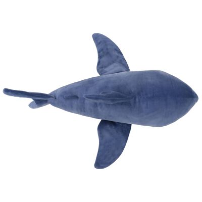 vidaXL Bílý žralok plyšová hračka modrobílý