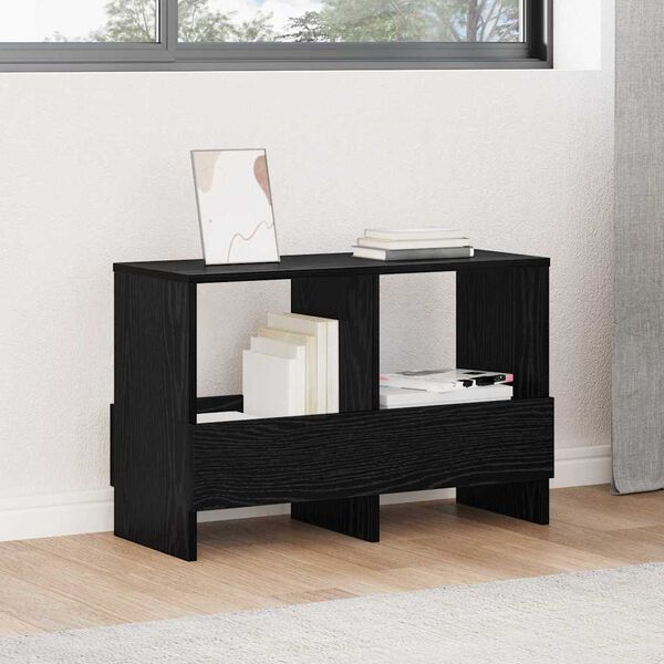 vidaXL Reg&aacute;l na časopisy Čern&yacute; dub 68,5 x 30 x 45 cm