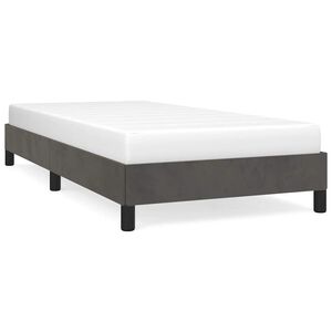 vidaXL R&aacute;m postele bez matrace tmavě &scaron;ed&aacute; 80 x 200 cm samet