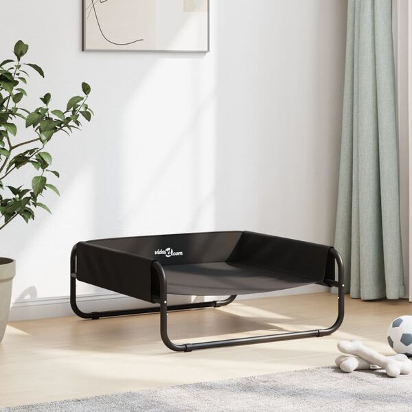 vidaXL Vyvýšený pelíšek pro psy antracitový oxfordská tkanina a ocel