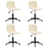 vidaXL Otočn&eacute; j&iacute;deln&iacute; židle 4 ks kr&eacute;mov&eacute; samet