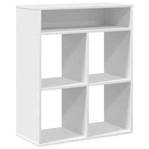 vidaXL Knihovna b&iacute;l&aacute; 66x31x80 cm kompozitn&iacute; dřevo