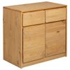 vidaXL Př&iacute;born&iacute;k SAUDA dub 80 x 43 x 75,5 cm masivn&iacute; borov&eacute; dřevo
