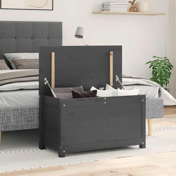 vidaXL &Uacute;ložn&yacute; box &scaron;ed&aacute; 80 x 40 x 45,5 cm masivn&iacute; borov&eacute; dřevo