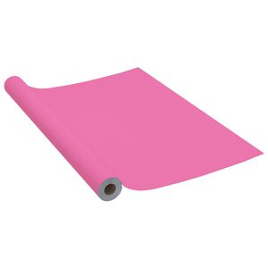 vidaXL Samolep&iacute;c&iacute; tapeta na n&aacute;bytek růžov&aacute; vysok&yacute; lesk 500 x 90 cm PVC