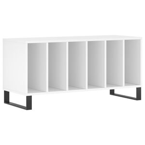 vidaXL Skř&iacute;ňka na LP desky b&iacute;l&aacute; 100 x 38 x 48 cm kompozitn&iacute; dřevo
