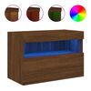 vidaXL N&aacute;stěnn&aacute; TV skř&iacute;ňka s LED osvětlen&iacute;m hněd&yacute; dub 60 x 30 x 40 cm