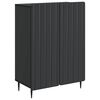 vidaXL Serv&iacute;rovac&iacute; skř&iacute;ň Čern&aacute; 66 x 34,5 x 92 cm Kompozitn&iacute; dřevo