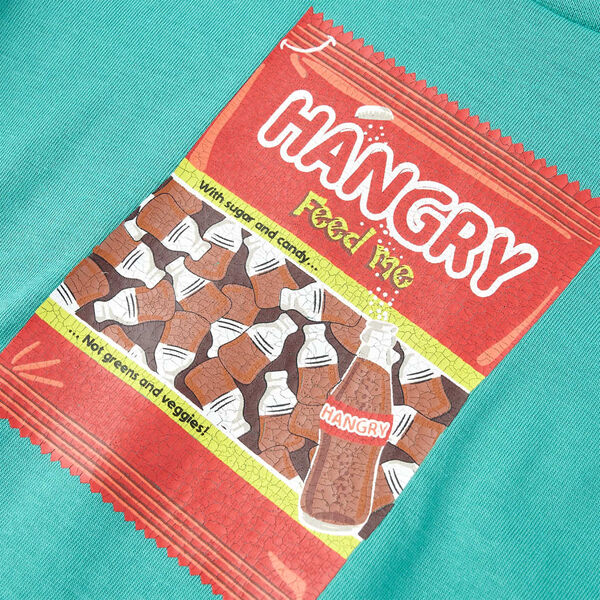 Dětské tričko s krátkým rukávem tmavě mátové 140