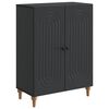 vidaXL Serv&iacute;rovac&iacute; skř&iacute;ň Čern&aacute; 66 x 34,5 x 90 cm Kompozitn&iacute; dřevo