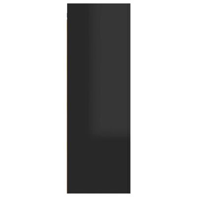 vidaXL TV stolek černý s vysokým leskem 30,5x30x90 cm dřevotříska