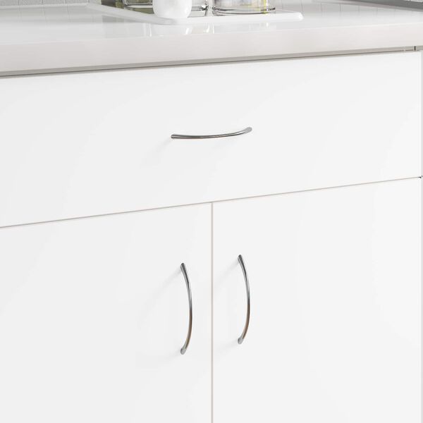 vidaXL Rukojeť 1385 pcs Stř&iacute;brn&aacute; 107 x 3.6 x 23 mm Nerezov&aacute; ocel