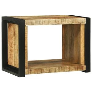 vidaXL N&aacute;stěnn&aacute; kocka Hněd&aacute; 55 x 35 x 40 cm Masivn&iacute; mangov&eacute; dřevo