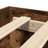vidaXL R&aacute;m postele s čelem kouřov&yacute; dub 100 x 200 cm kompozitn&iacute; dřevo
