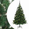 vidaXL Uměl&yacute; v&aacute;nočn&iacute; stromek s v&aacute;nočn&iacute;mi koulemi 150 cm 150 LED