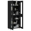 vidaXL Skř&iacute;ň highboard čern&aacute; 69,5 x 34 x 180 cm kompozitn&iacute; dřevo
