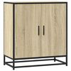 vidaXL Př&iacute;born&iacute;k dub sonoma 68 x 35 x 76 cm kompozitn&iacute; dřevo a kov