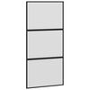 vidaXL Posuvn&eacute; dveře s kov&aacute;n&iacute;m 102,5x205 cm tvrzen&eacute;ho sklo a hlin&iacute;k