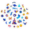 UNIDRAGON 323d&iacute;ln&eacute; dřevěn&eacute; puzzle Intergalaxy Butterfly 41 x 30 cm