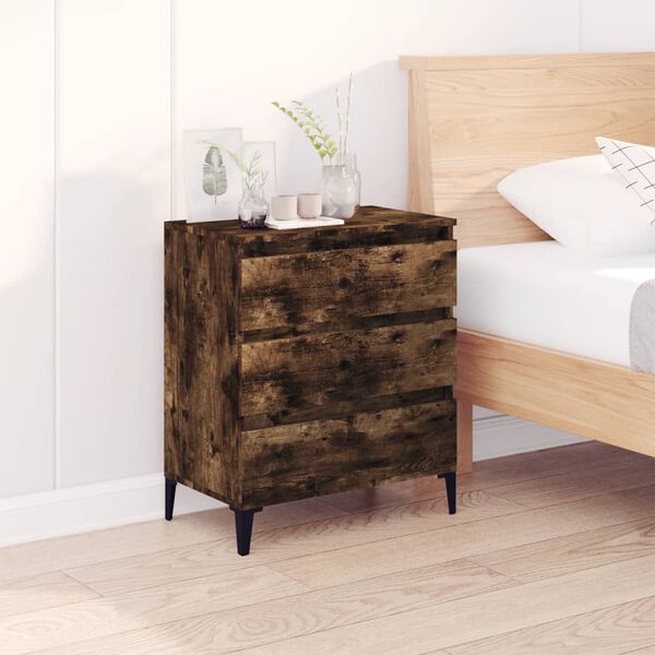 vidaXL Př&iacute;born&iacute;k kouřov&yacute; dub 60 x 35 x 70 cm kompozitn&iacute; dřevo