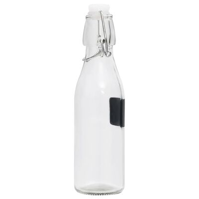 vidaXL Skleněná láhev s pákovým uzávěrem 6 ks kulatá 250 ml