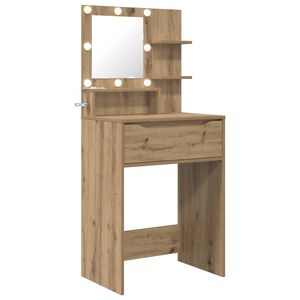 vidaXL Toaletn&iacute; stolky do ložnice Artisanov&yacute; dub 80 x 39,6 x 135 cm
