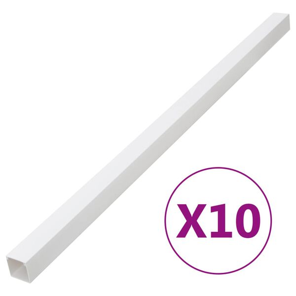 vidaXL Kabelov&aacute; li&scaron;ta 40 x 40 mm 10 m PVC
