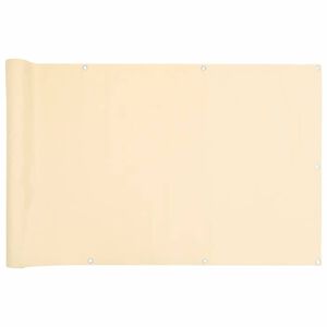 vidaXL Balkonov&aacute; z&aacute;stěna kr&eacute;mov&aacute; 600 x 90 cm PVC