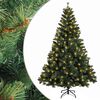 vidaXL Uměl&yacute; Skl&aacute;dac&iacute; V&aacute;nočn&iacute; Strom 180 cm 300 LED Tepl&aacute; b&iacute;l&aacute;