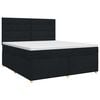 vidaXL Postel boxspring s matrac&iacute; s čelo Čern&aacute; 140 x 200 cm Textil